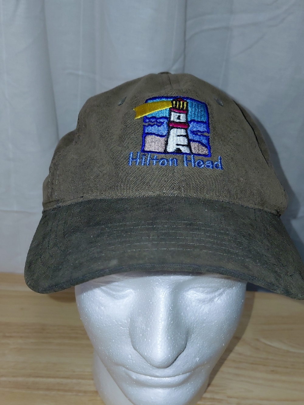 Hilton Head Embroidered Lighthouse Baseball Cap - Brown